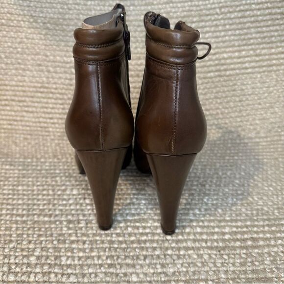 NWT Evado high heel leather lace up boots sz 39 - Picture 5 of 13